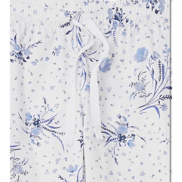 Amazon Essentials Women’s Poplin Floral Print Wide Leg Pajama Sleep Pants Size L - Picture 5 of 6